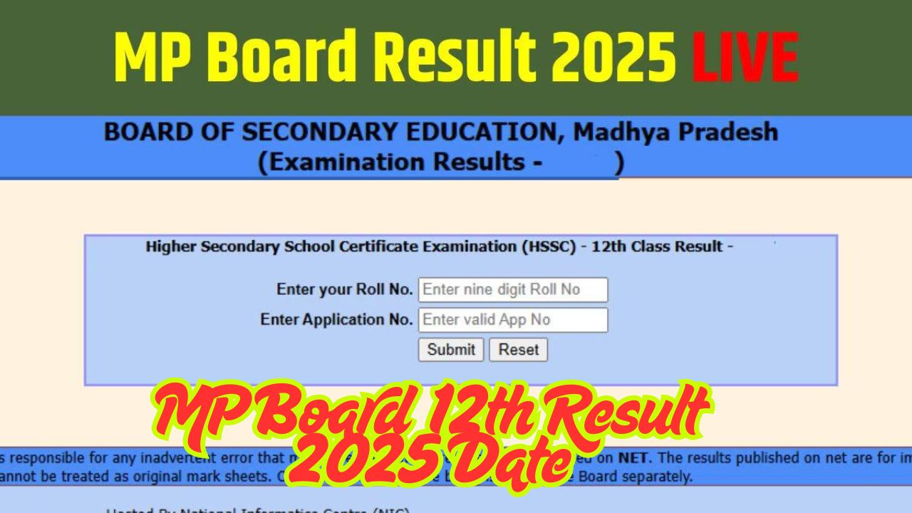 MP Board 12th Result 2025 Date